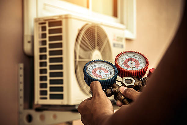 Professional Heat Pump Repair technician working in Lake Park, GA